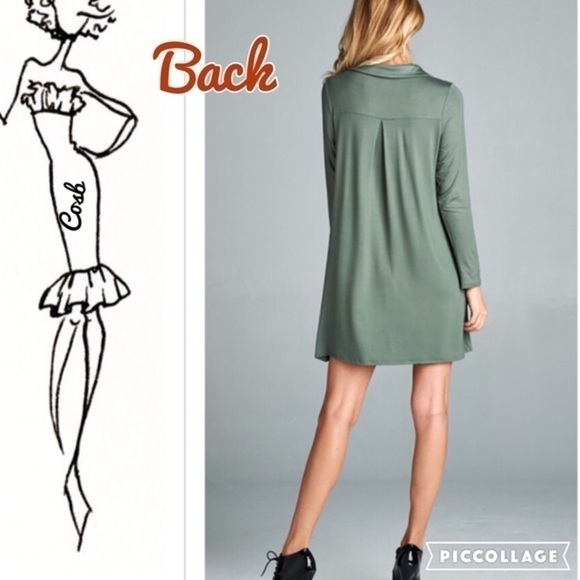 Marsala Cute Swing Like Dress - Picture 3 of 3